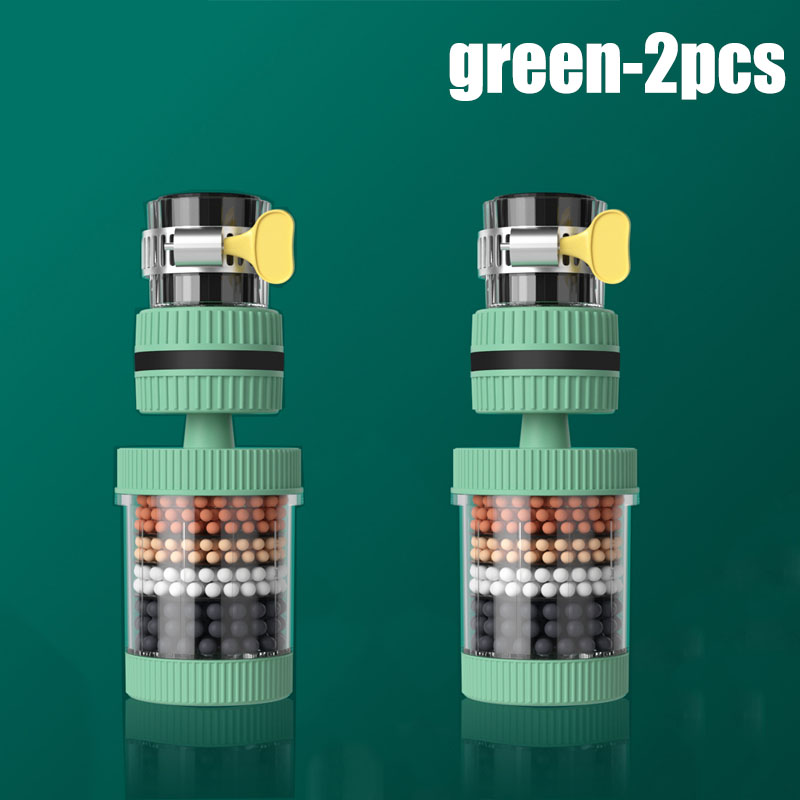 1/2 stuks waterkraanfilter huishoudelijke keuken thuis kraan mini kraanwater schoon luchtreiniger filter filtratie cartridge koolstoffilter: Light Grey