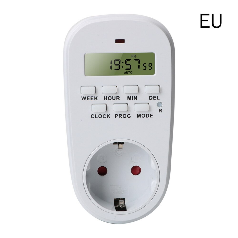 NICEYARD Smart Power Socket Switch Energy Saving Adjustable Programmable Setting Clock On/ Off Time Digital Timer EU /US Plug