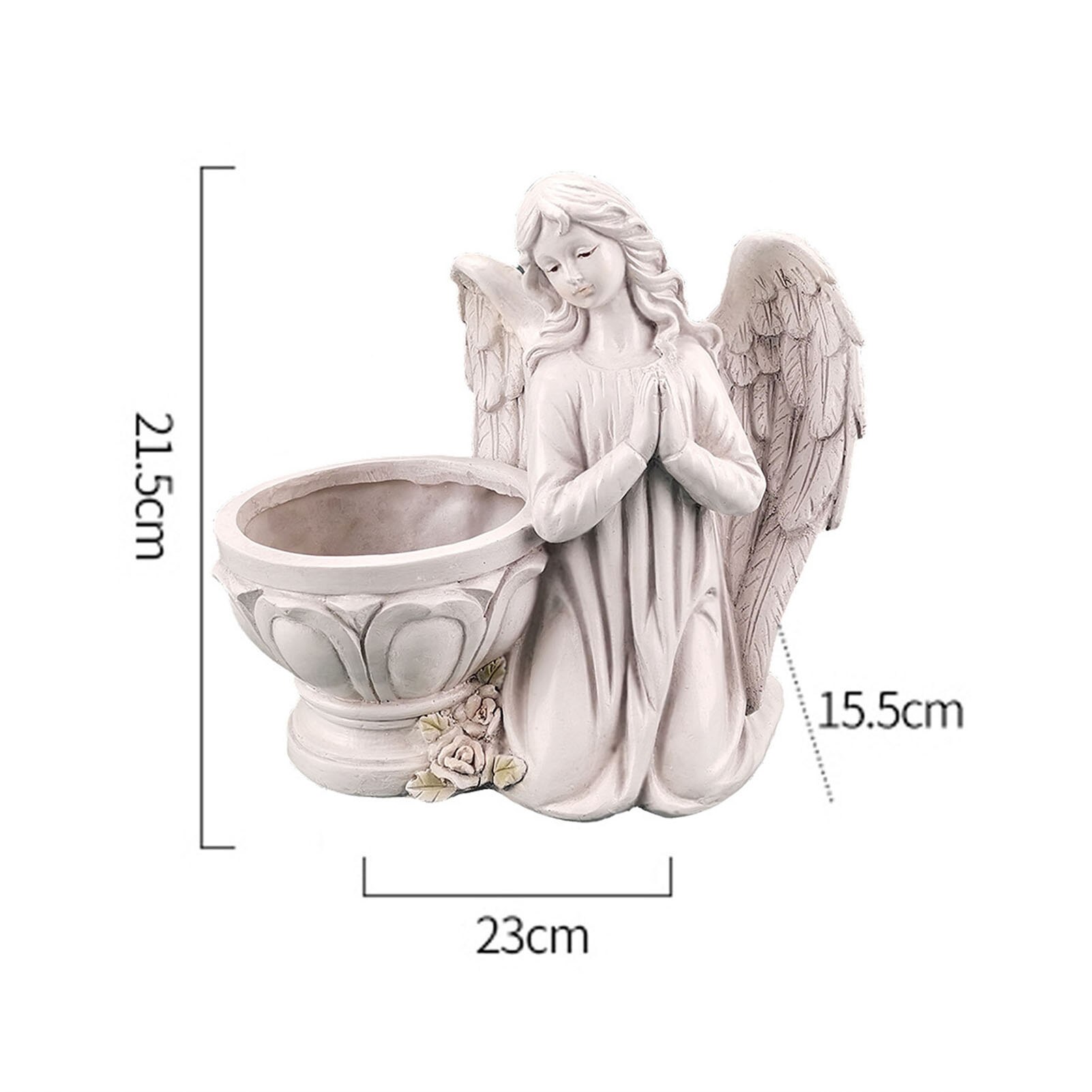 Praying Angel Planter Garden Angel Succulent Pot Plant Holder European Resin Crafts Indoor And Outdoor Flower Tank Desk Ornament