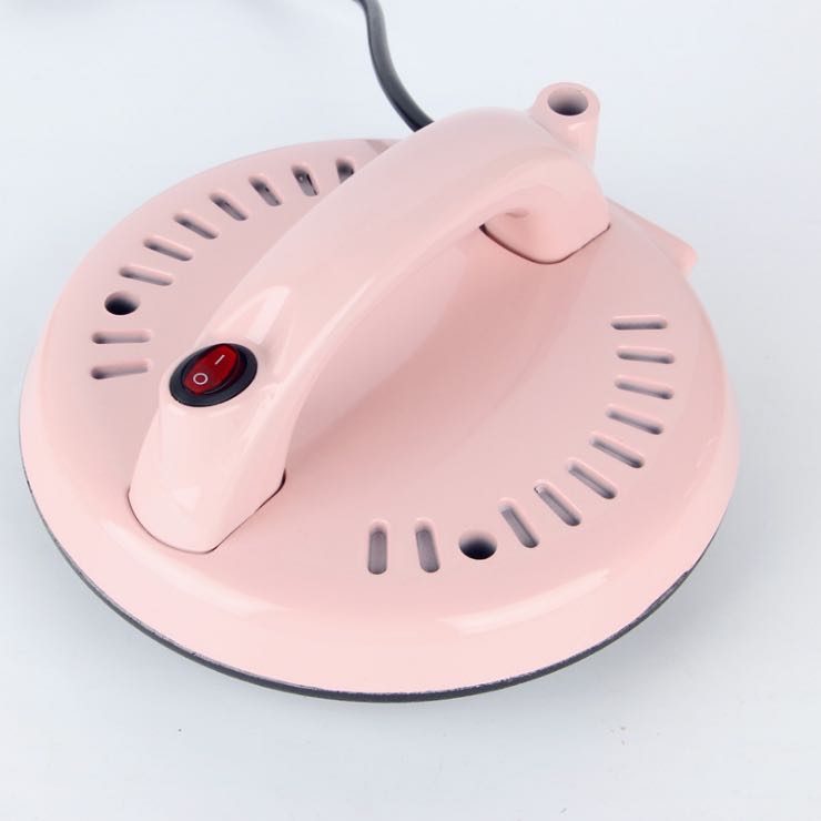Mini Anti-aanbak Crêpe Maker Mini Automatische Elektrische Multilayer Cake Pie Bakken Pan Lente Ei Roll Pannenkoek Machine 220V: WHITE / VS
