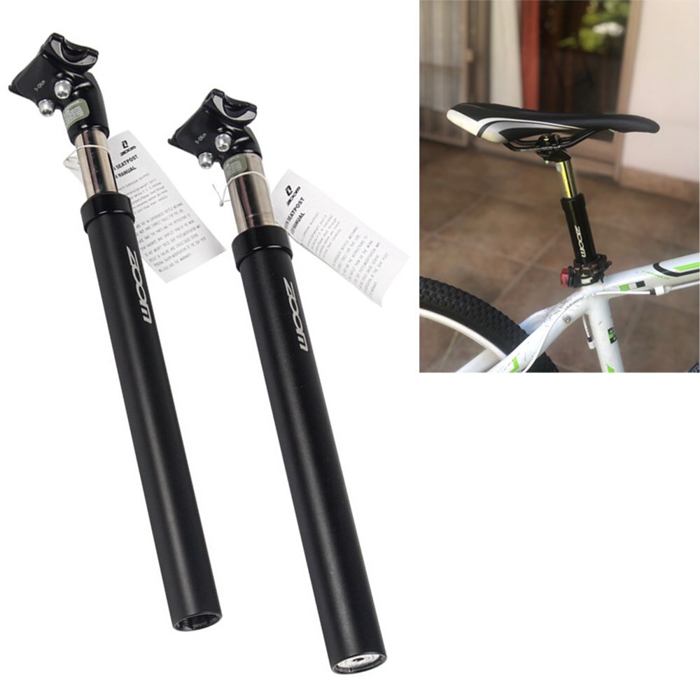 Suspensión de la tija de sillín amortiguador de amortiguación Alu MTB bicicleta de montaña poste de asiento de bicicleta 25,4, 27,2, 28,6, 30,1, 30,4, 30,9, 31,6, 33,9