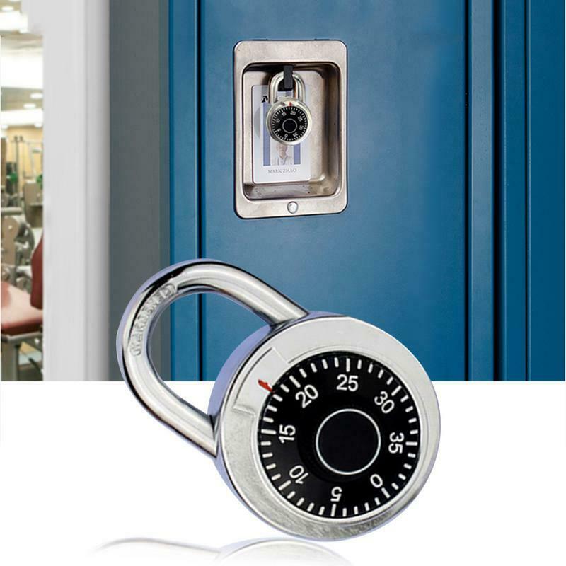 Digit Combination Code Lock Rotary Padlock Safe Round Dial Number Luggage Suitcase Security Bicycle Suitcase Drawer Cabinet