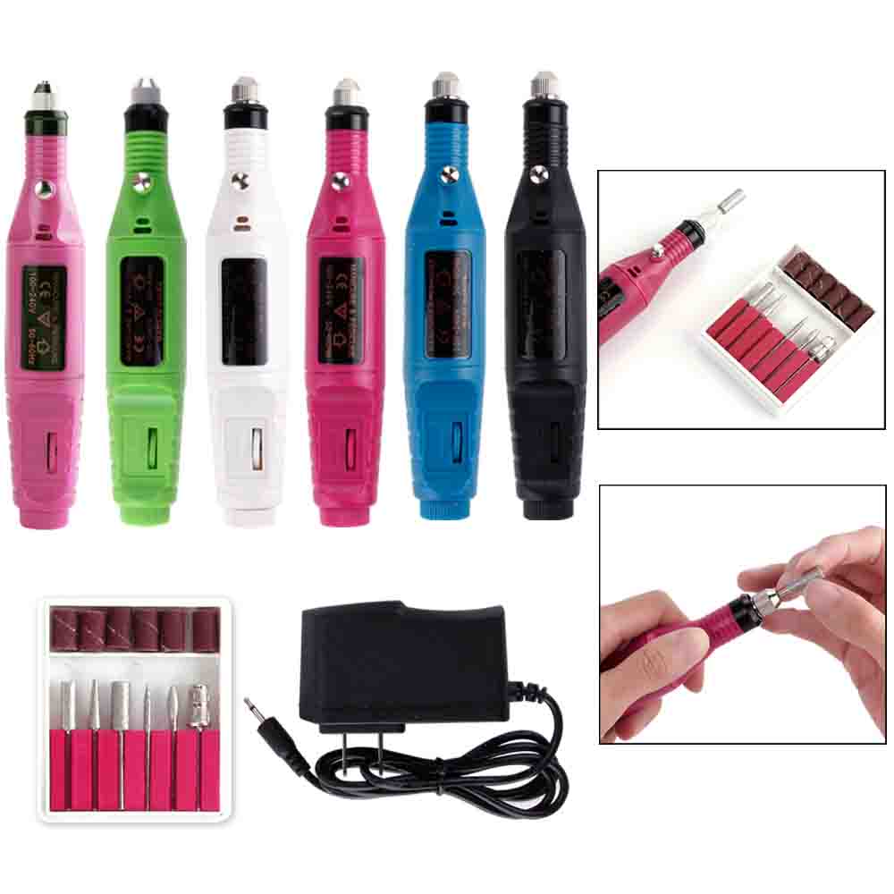 Taladro eléctrico para uñas, herramienta para manicura y pedicura, cuidado de los pies, 1 unidad