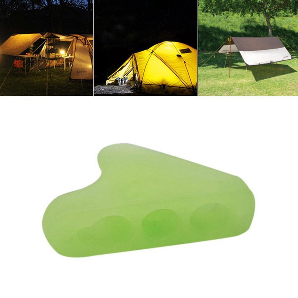 10 stk noctilucent camping telt lås snor værktøj camping line picnic til udendørs spændere fastener guy reb  y6 v 1