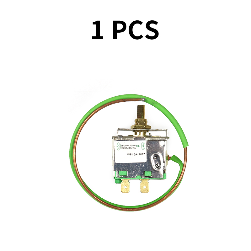 12V24V Universele Thermostaat Draaischakelaar Met Capillaire Buis Voor Airconditioner Verdamper Temperatuur Controller: Bruin