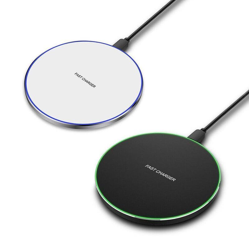 Snelle draadloze oplader voor samsung galaxy  s8 s9 s10 plus qi draadloze oplader, snellaadstation, mat pad  r29