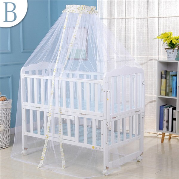 Baby Bed Mosquito Net Summer Protect Cradle Hung Dome Toddler Newborn Infant Bedding Tents Princess Mesh Kids Portable Crib: B