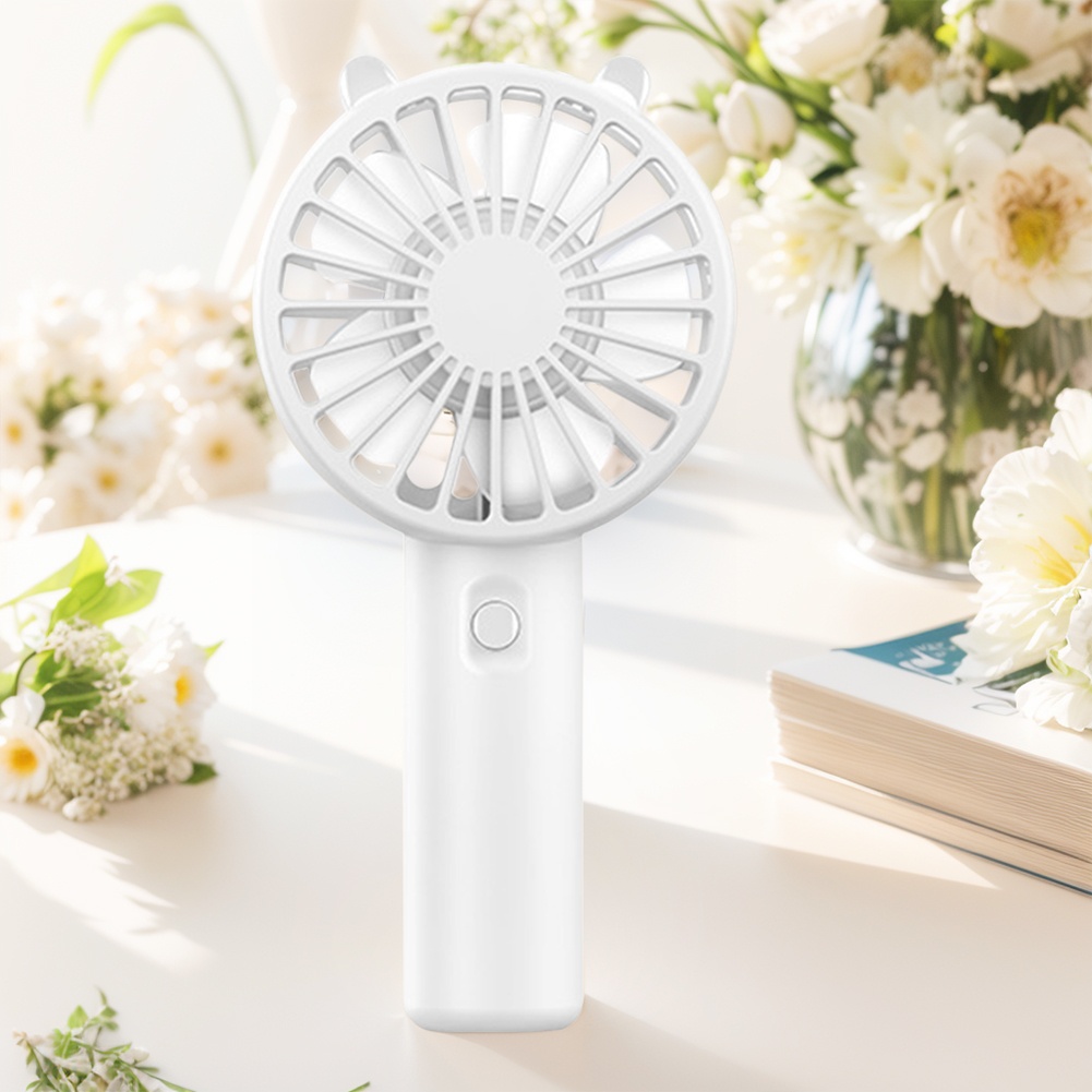 Portable Handheld Fan USB Rechargeable 300mAh Eyelash Mute Cooler Small Cooling Fan for Student Dormitory Office