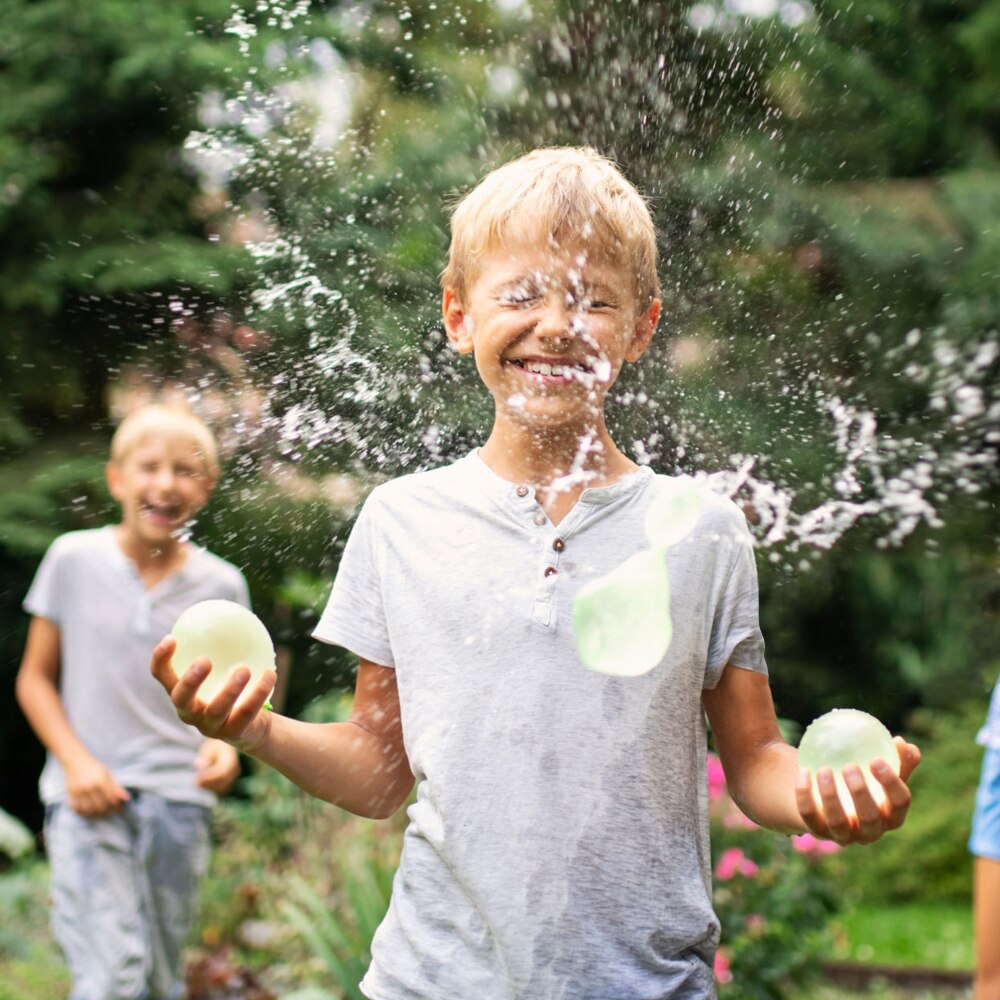 Bombas de agua para niños, juguetes de Globos de agua de llenado fácil y rápido, broma de guerra de agua para verano, juguetes de en la playa al aire libre, 111 Uds.