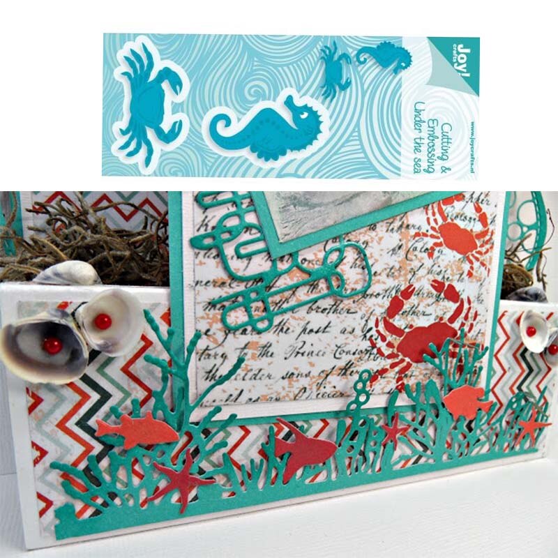 CH Ocean World 3D Stitched DIY Scrapbooking Stamps Craft Embossing Die Cut Making Stencil Template: 10