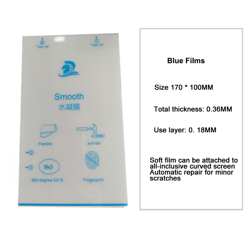 Flexible Hydrogel Film Screen Protector For iPhone Samsung and All Mobile Phone Front glass Protective Film