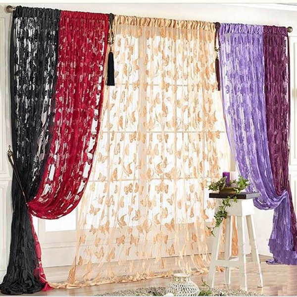 Kwasten String Deur Venster Opknoping Decor Vlinder Vorm Lijn Gordijn Partition Muur Vestibule String Gordijnen Voor Woonkamer