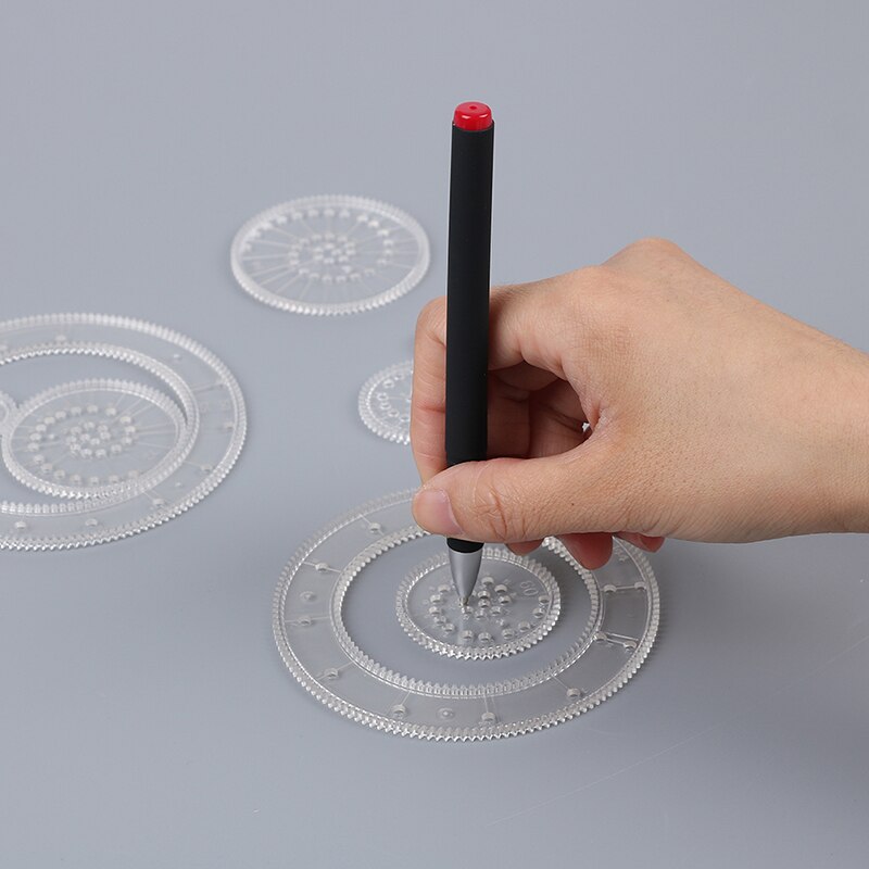 Spirograph Deluxe Set 25 Stuks Tin Set Gelijkspel Spiraal Ontwerpen Grijpende Tandwielen & Wielen, Trekken Educatief Speelgoed