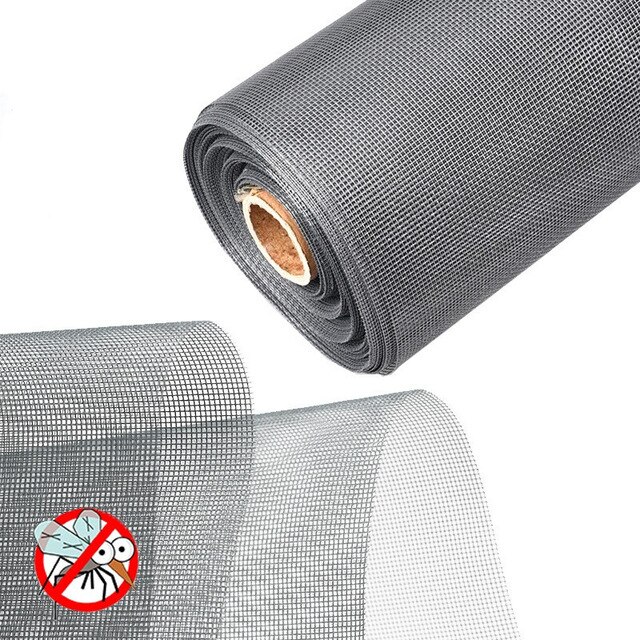 2 Meters Mesh Nano Fly Fly Mosquito Screen Net Mesh Nano Fly for Door Window, Protect Baby & Family From Insect and Bug: grey / 1.2m fixed width