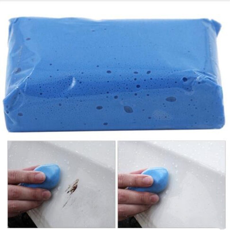 Barra de arcilla azul para lavado de coches, barra limpiadora de arcilla mágica para el coche, accesorios para el coche, elimina la contaminación del óxido y el aceite del coche