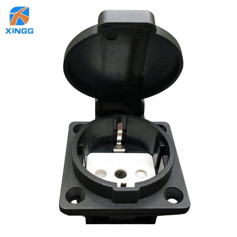EU European Waterproof IP54 Industrial AC Electrical Power Female Socket Outlet Rewireable Plug Adaptor Extension Cord Connector