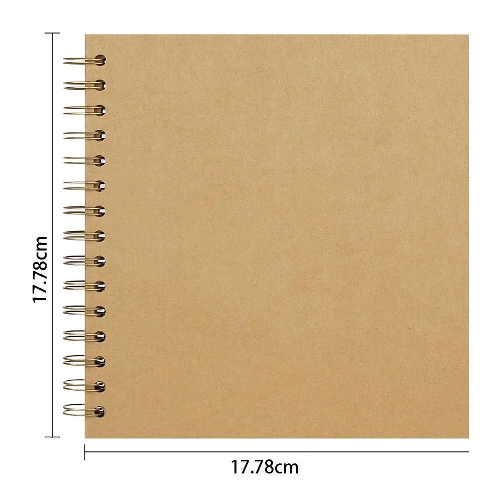 Collect Book Kraft Paper Scrapbook Graffiti Photo Album Multifunction Simple Card Book Wedding Photo
