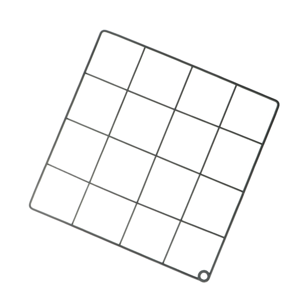 DIY Grid Photo Wall Mounted Mesh Metal Wire Display Panel Wall Art Display Organizer, Memo Board, 20x20cm