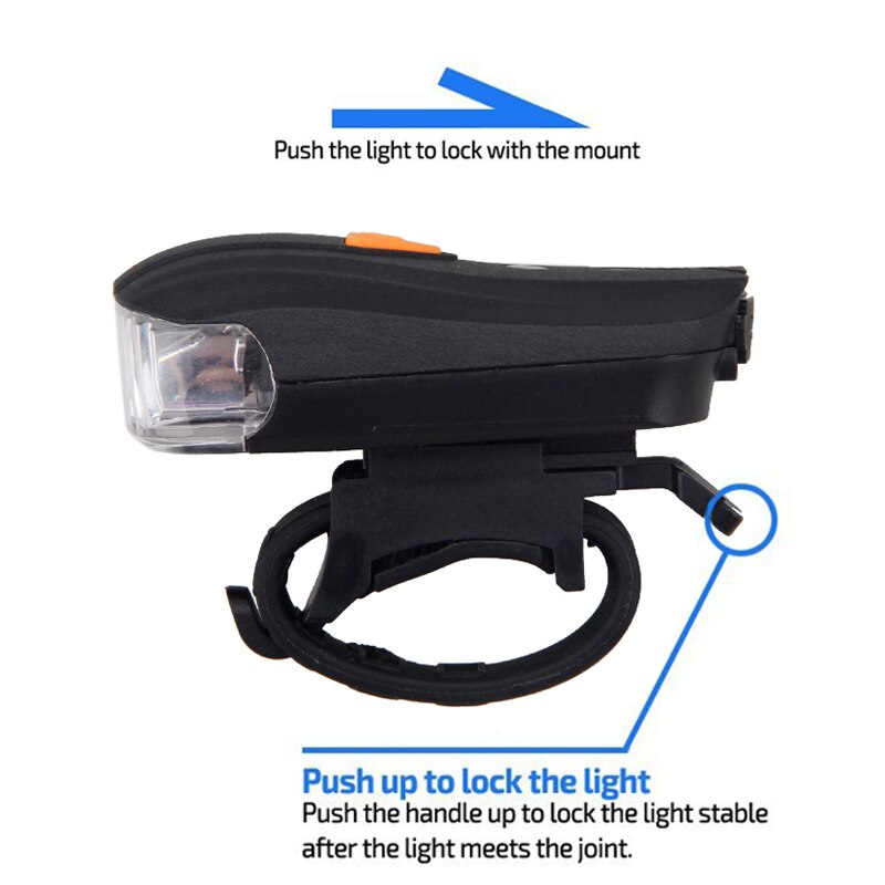 Mtb Fiets Licht Voor Stuur Fiets Light Usb Oplaadbare Led Batterij Zaklamp Zaklamp Koplamp Lamp