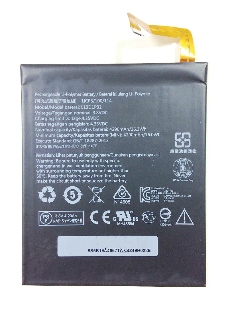 Wastrock – batterie 4200mAh, 3.8V, S8-50 wh, pour Lenovo Lepad Tab TB3-850F Tab 3 TB3-850M