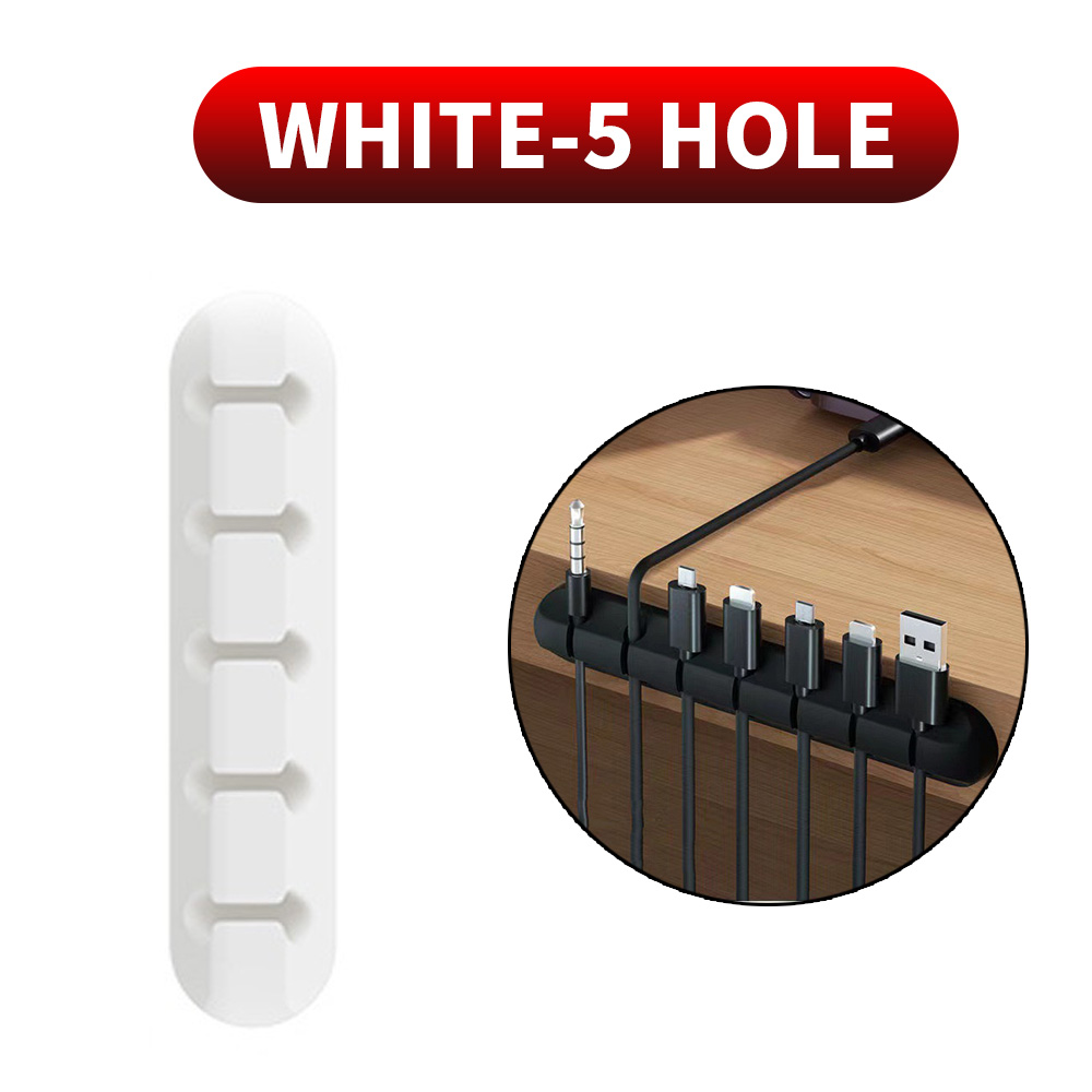 Zelfklevende kabelhouder Clips Snoerbeheer Draadorganizer voor desktop USB-oplaadkabel Nachtkastje Netsnoer Muiskabel