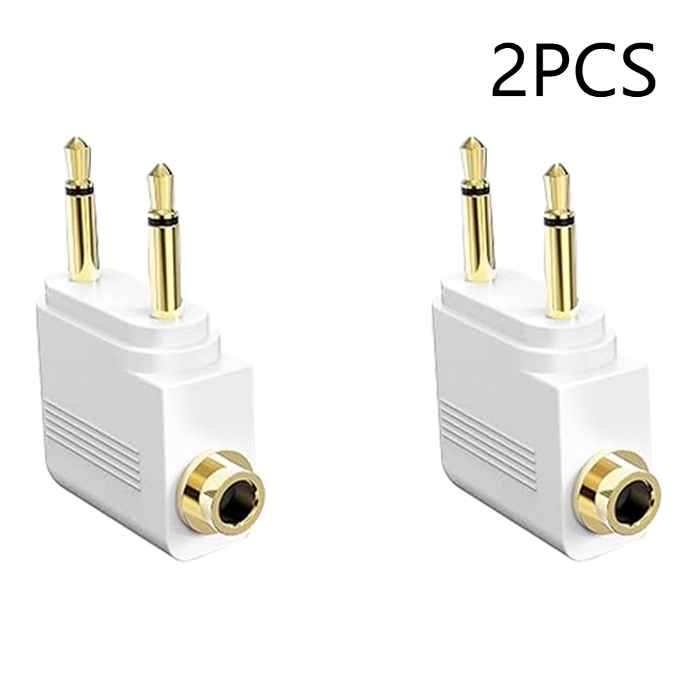 1-5Stck Audio- Adapter 3,5mm Stecker Jack Fluggesellschaft Flugzeug Kopfhörer Kopfhörer Audio- Adapter für Flugzeug Reise Kopfhörer kopfhörer: Himmel Blau