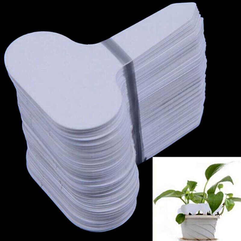 100 stücke Garten Etiketten Anlage Klassifizierung Sortierung Zeichen Schild Fahrkarte Kunststoff Schreiben Platte Bord Stecker in Karte Bunte