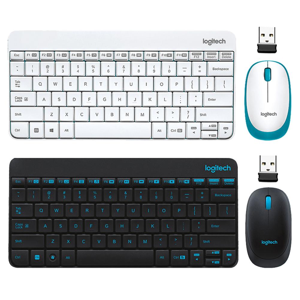 Logitech MK245 USB Nano sans fil Mini clavier 1000DPI souris ergonomique Combos ensemble pour bureau à domicile école ordinateur portable