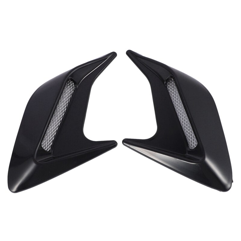 1 Pcs Universal Car Truck Hood Air Flow Intake Hood Scoop Vent & 2Pcs Vent Air Flow Mudguard Intake Sticker