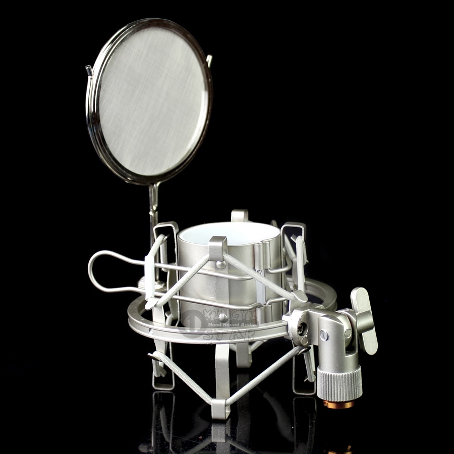 Metalen Spider Microfoonhouder Stand Wind Screen Pop Filter Mic Isolatie Shield Shockmount Voor CAD Karaoke GXL2200 GXL3000