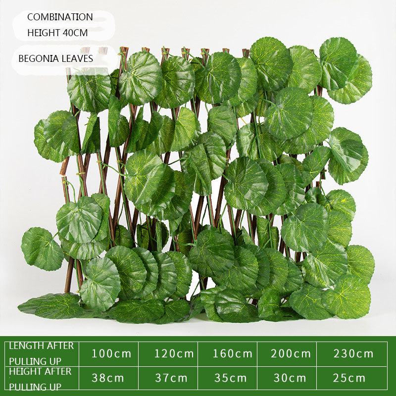 Clôture de Simulation télescopique, clôture de cour Anti-Ultraviolet, clôture de jardin, arbre d&#39;intimité, plante, décoration de la maison