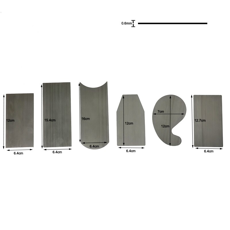 Woodworking Card Scraper Set Thicken Hardened Cabinet Scraper Card Scraping Rectangle knife Smooth Wood Deburring Carpentry Tool: Default Title