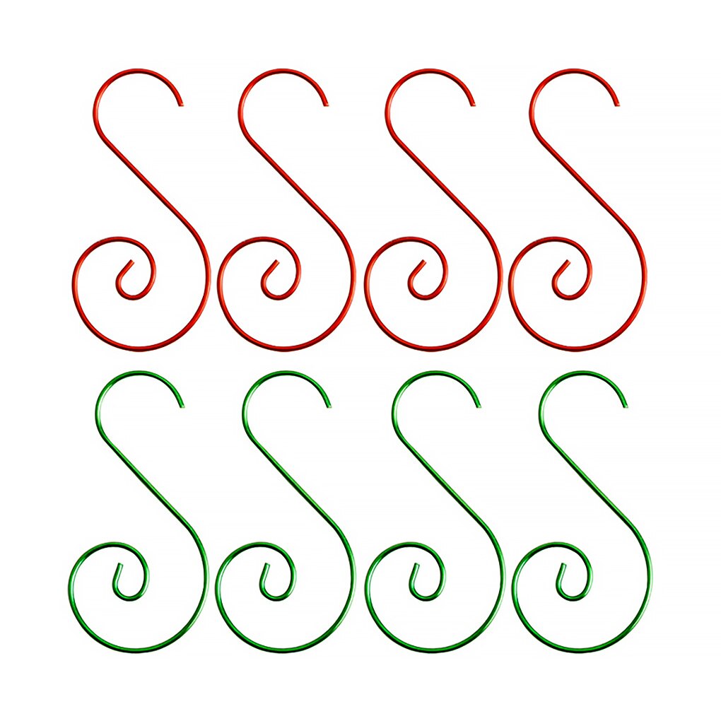 Metalen S-Vormige Haken Spiraal Swirl Ornament Hanger Kerstboom Decoratie Accessoires