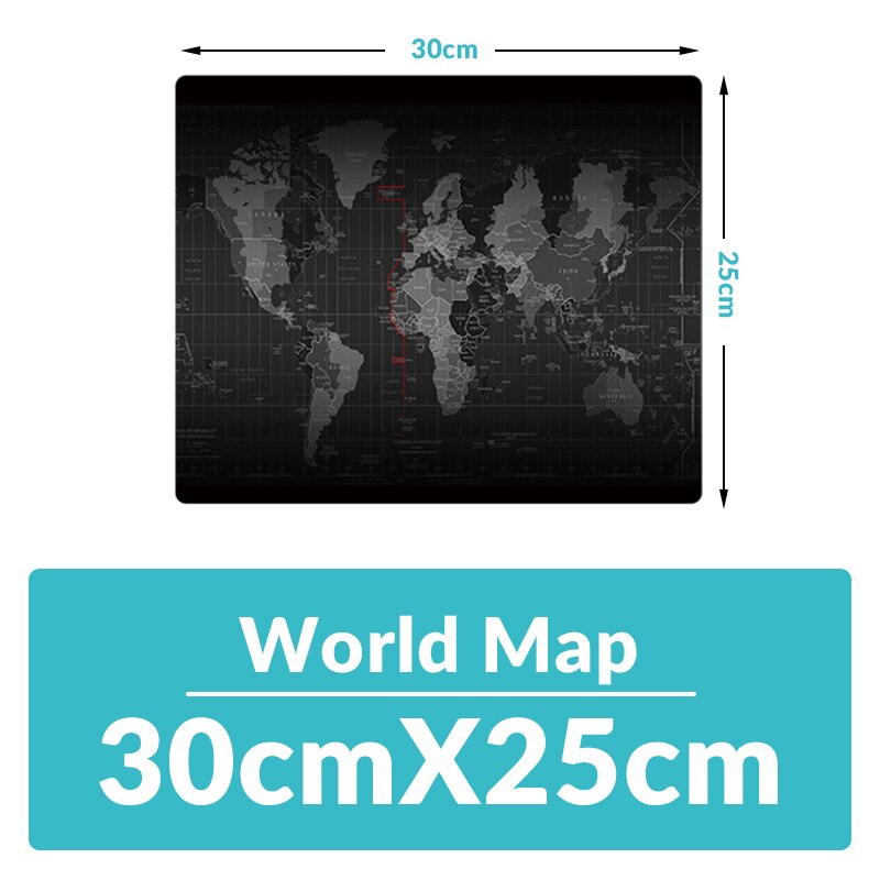 Dados sapo mouse pad grande mapa do mundo velho computador portátil mousepad gaming mouse esteira prática escritório de descanso superfície: 30x25cm
