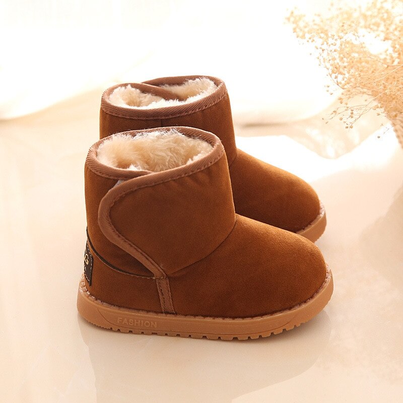 Winter Plus Fluwelen Baby Laarzen Meisjes Jongens Snowboots Baby Peuter Warm Anti-Slip Rubber Zolen Schoenen Kids Kinderen laarzen