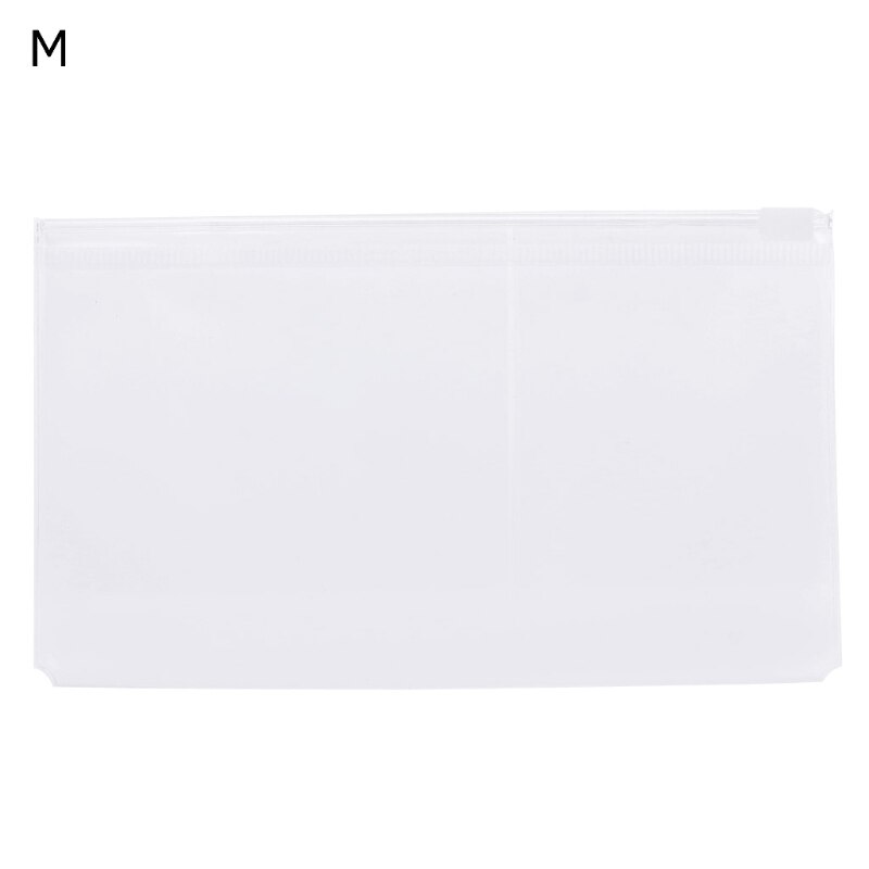 ZHUTING PVC Bag Travel Notebook PVC Zipper Bag Card Passport Organizer Waterproof Storage Holder: M