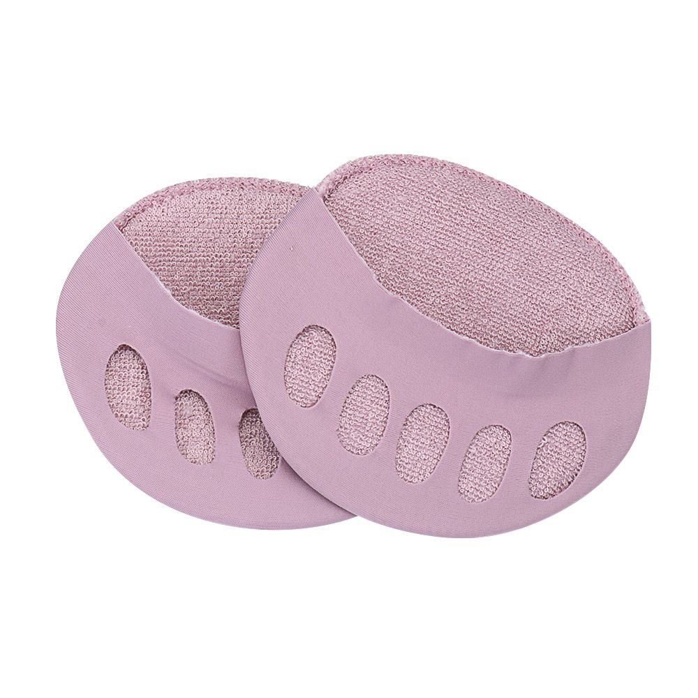 1 Paar Vijf Tenen Voorvoet Pads Voor Vrouwen Hoge Hakken Sportschoenen Half Inlegzolen Peds Liners Onzichtbare Shock Sokken Teen pad Inserts: A-Purple