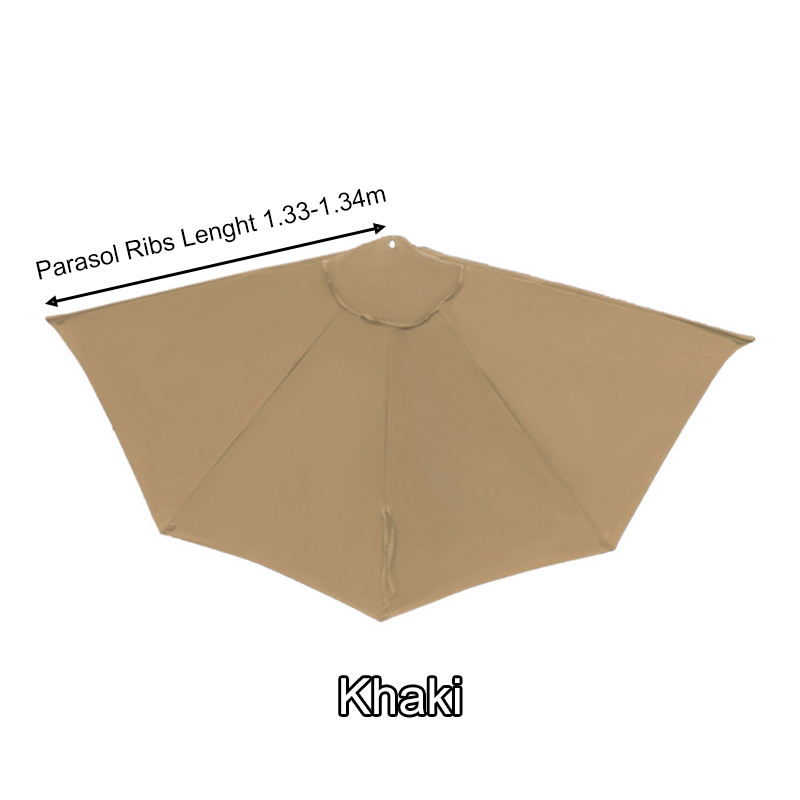 Medio Parasol para exteriores, tela reemplazable para pared, medio paraguas semicircular, tela superior sin soporte, toldo parasol: Rojo