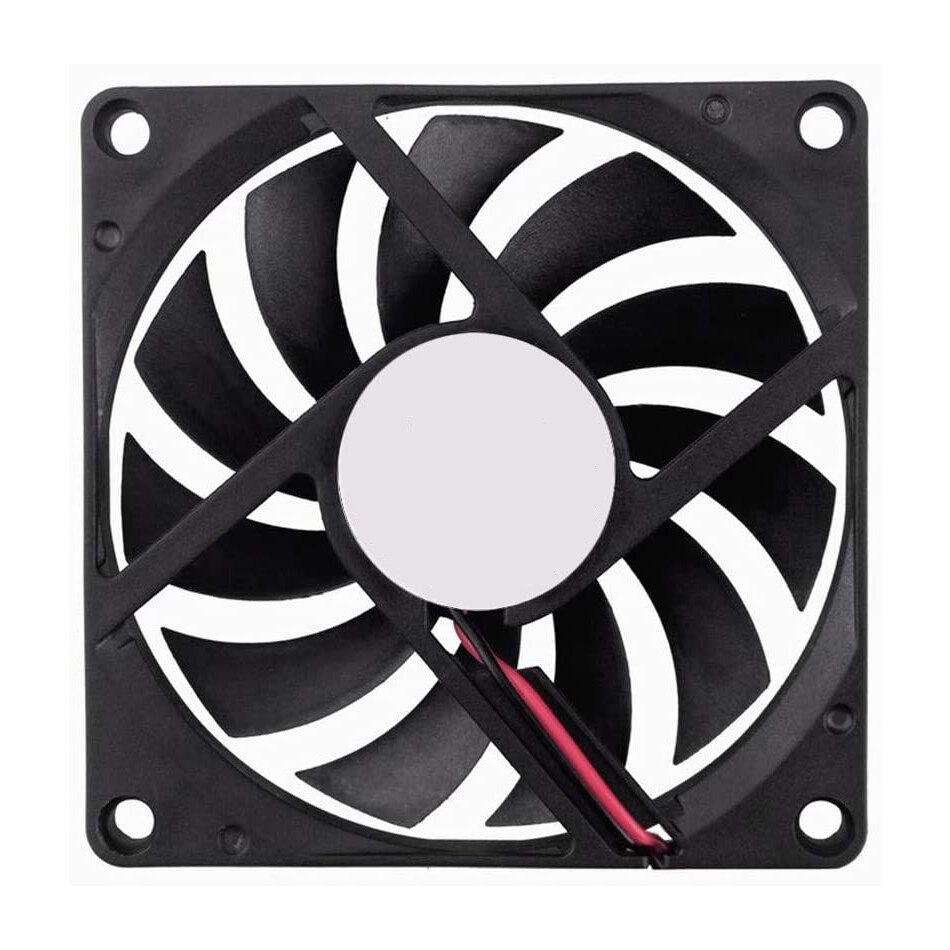 Wentylator 5V 12V 24V 2 Szpilka 80x80x10mm komputer stancjonarny system CPU chłodnica samochodowa bezszczotkowy czarny wentylator 8010