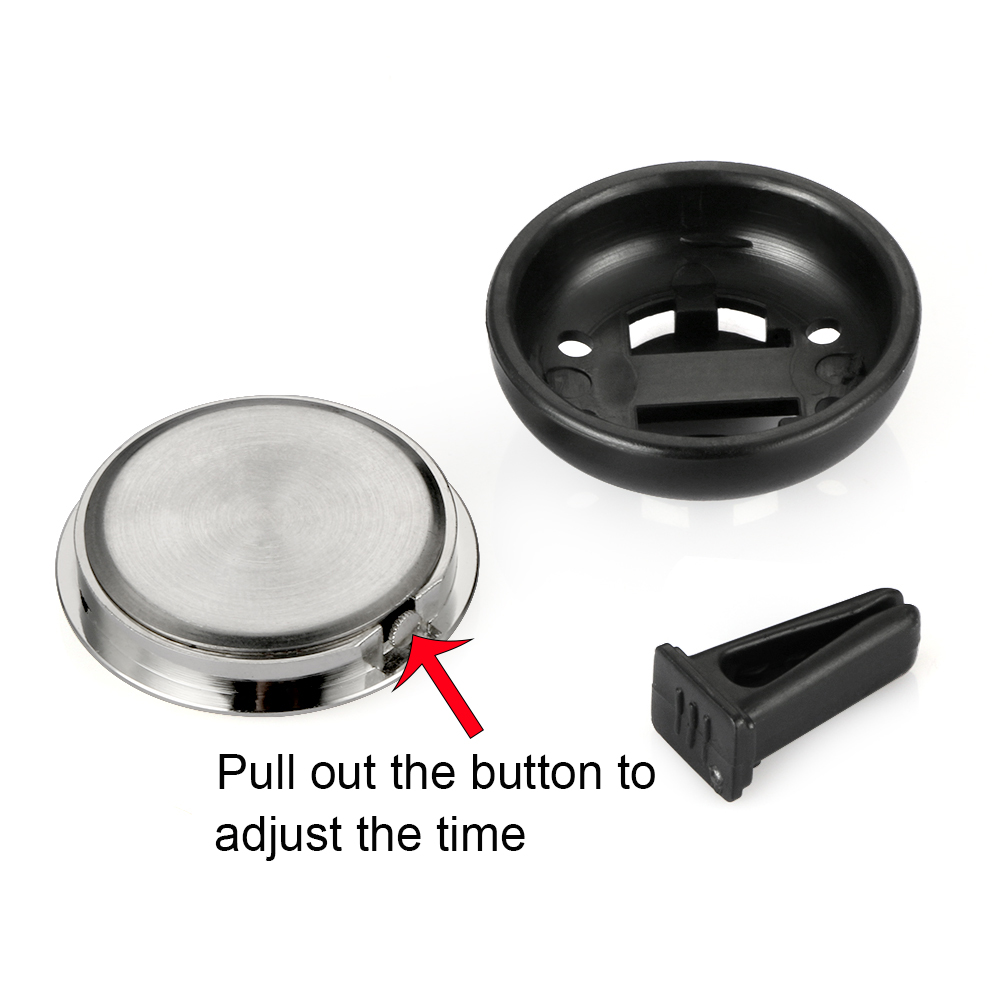 Auto Digitale Klok Creatieve Ronde Kwarts Klok Luchtuitlaat Clips Auto 'S Decor Digitale Pointer Horloge Auto Interieur Accessoires