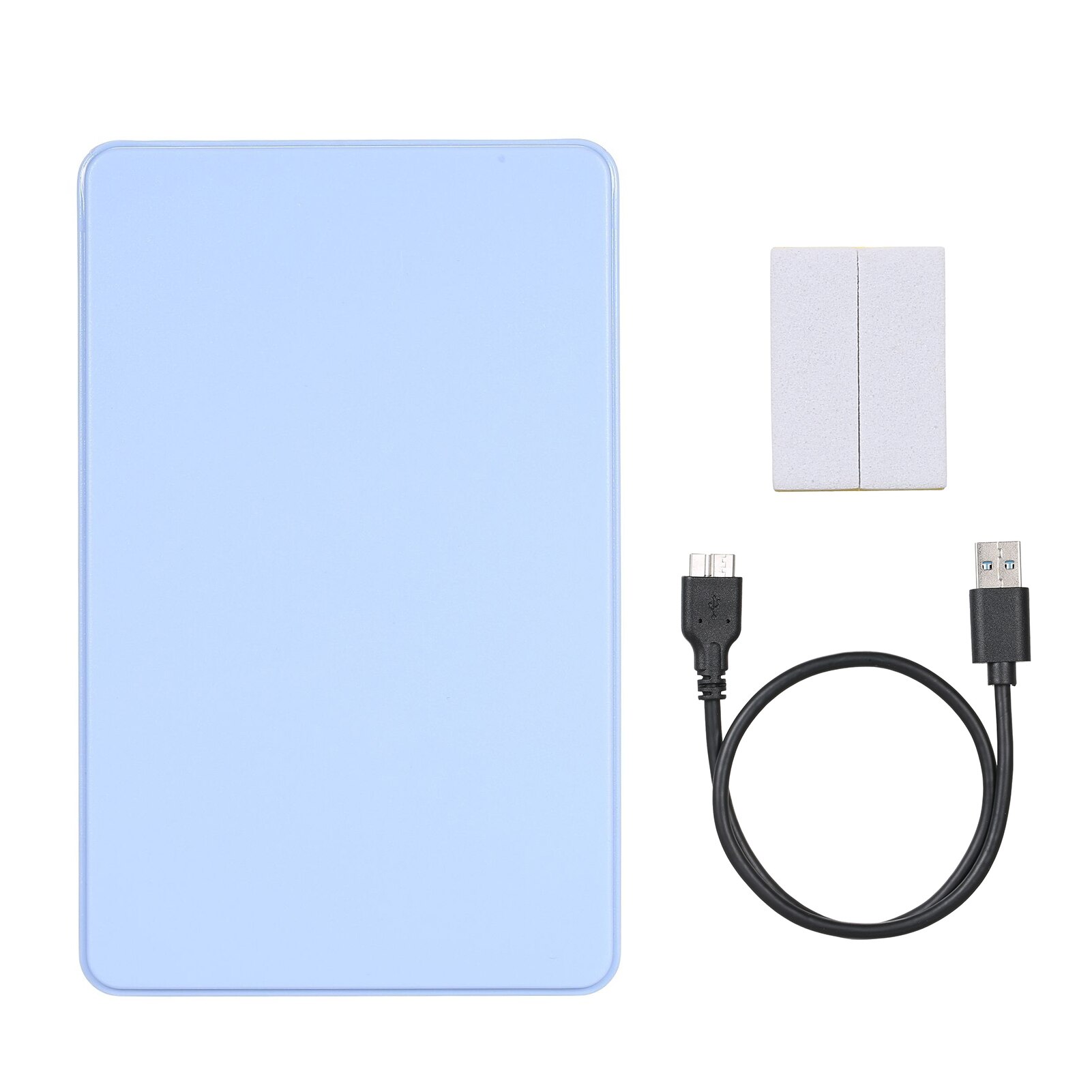 Boîtier pour disque dur externe HDD/SSD SATA 2.5 pouces, usb 3.0, sans outil, disque dur Mobile: Bleu