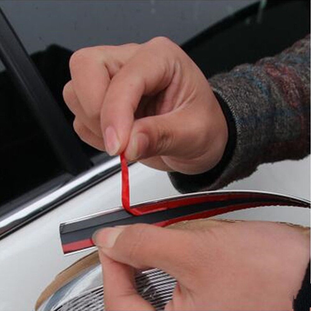 15M 6mm Chrome Auto Styling Strip Trim Zelfklevende Cover Tape Auto Chrome Trim Strip 6MM