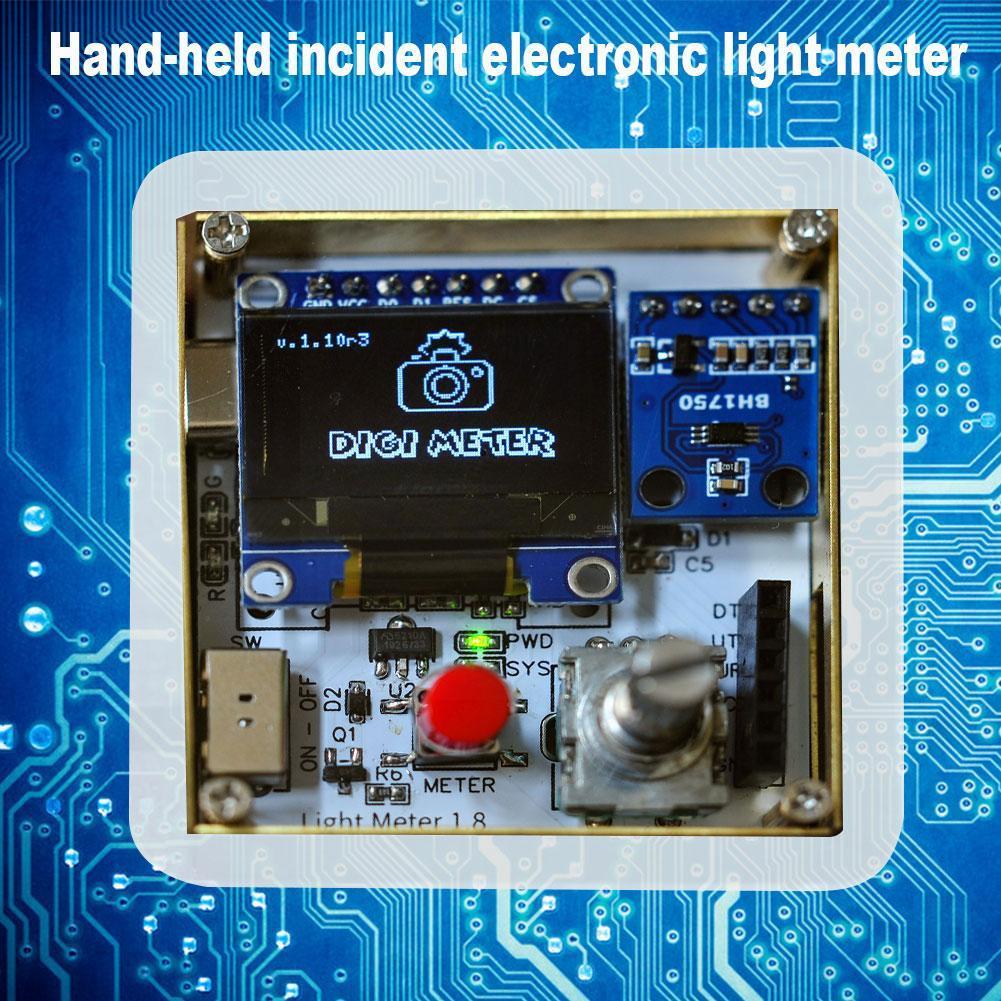 Portable Handheld Incident Electronic Light Meter With Meter Back Acrylic Flash Panel Light Mode Digi Compatible X0K0