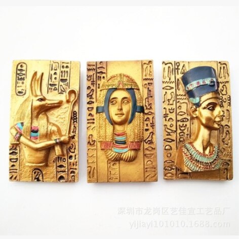 Egyptisk myte dronning anubis køleskab magnet magnet souvenir 3d harpiks magneter til køleskabe til boligindretning tilbehør ideer