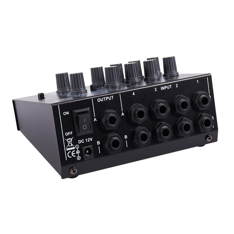 Mixing Console 8 Channel Panel Musical Microphone Sound Mixer Digital Adjusting Stereo Us Plug