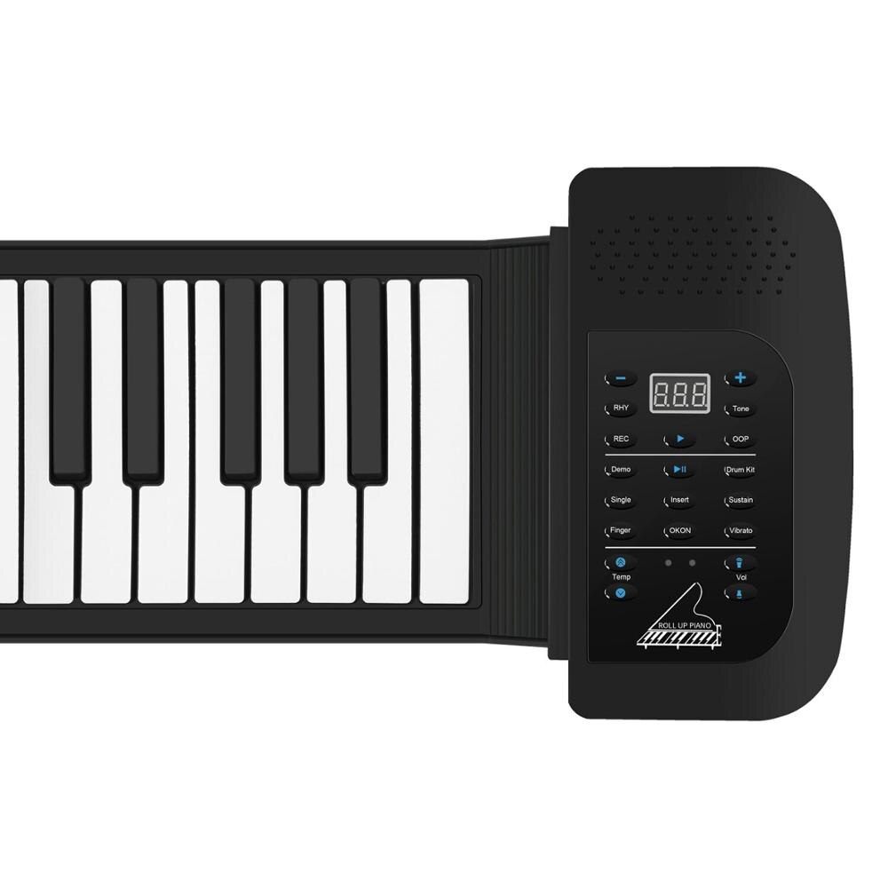 Roll Up Piano Keyboard, KONIX 61 Keys Electric Piano Keyboard - Support MIDI Out Portable Flexible Digital Music Keyborad