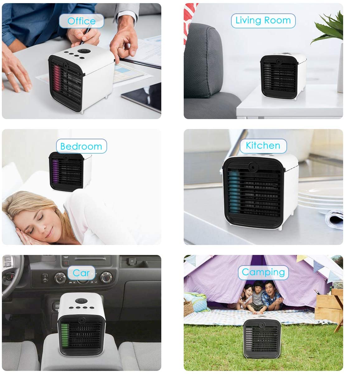 Portable Mini Air Conditioner Fan Personal Space Air Cooler The Quick Easy Way to Cool Air Conditioning Air Cooling Fan for Home