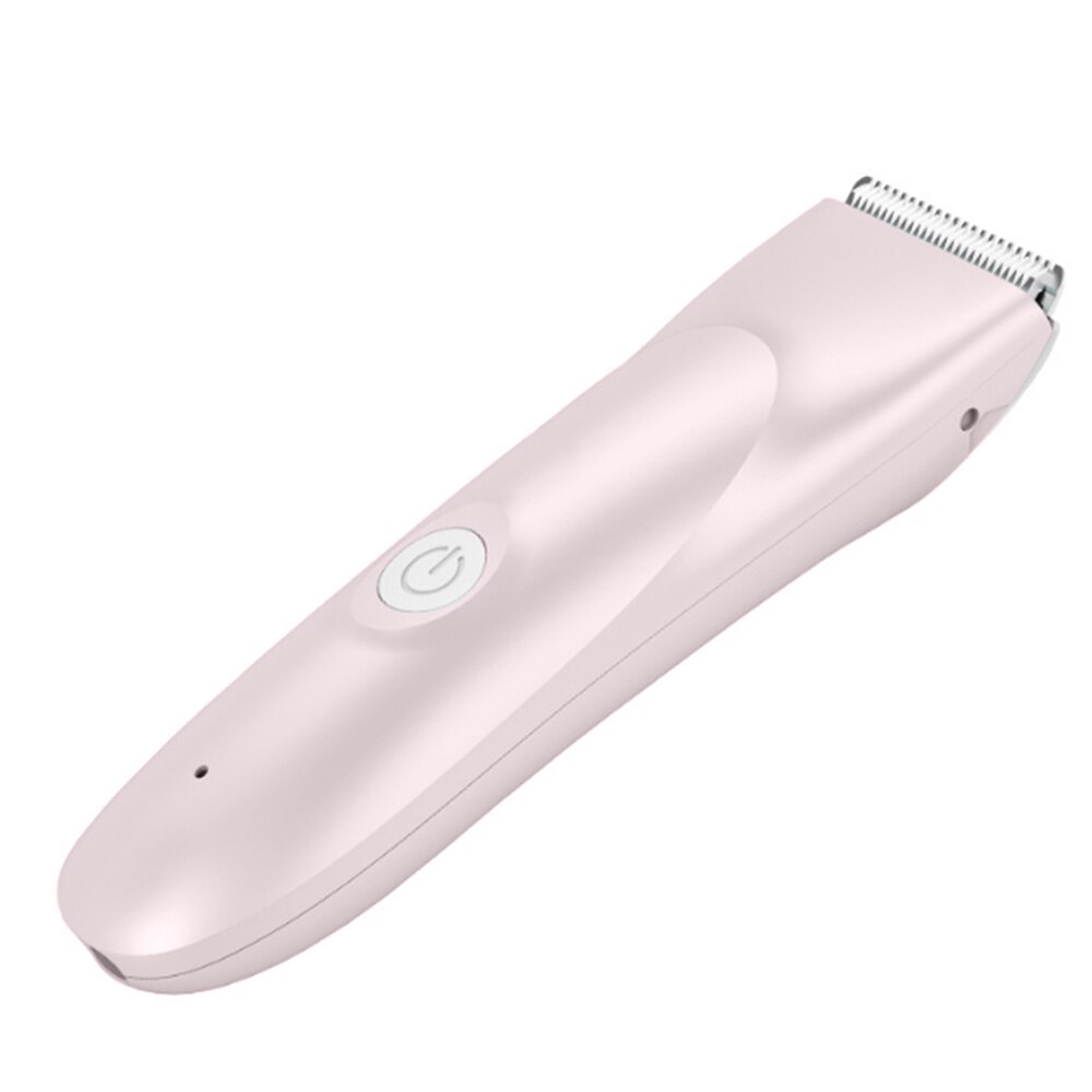 Baby Hair Cutter Electric Clipper Rechargeable Shaver Flexible Low Noise Strong Power Waterproof Haircut Trimmer: pink