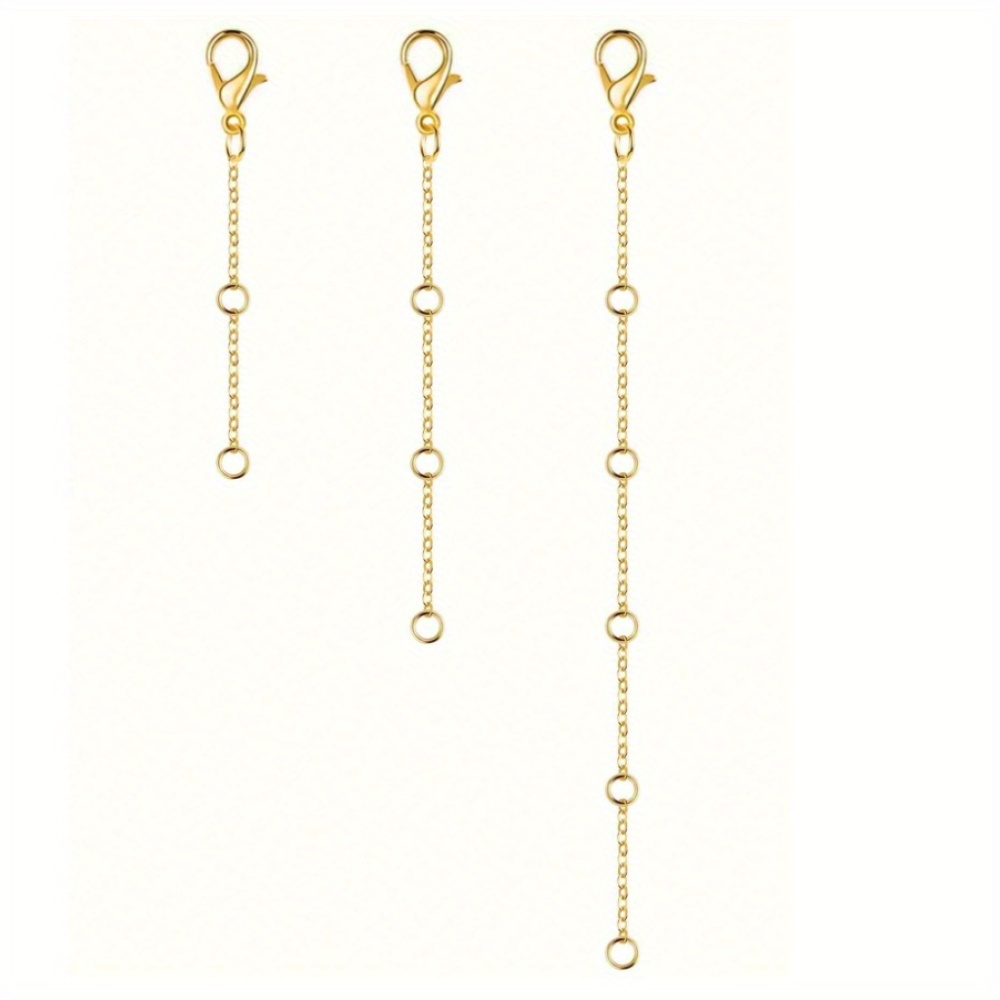 fermoir à homard Plus chaîne de réglage de chaîne de queue, chaîne d'extension de bijoux, accessoires de collier simples