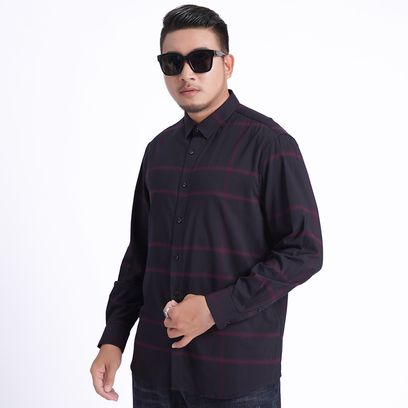 Plus Grote Maat 8XL 7XL 6XL 5XL Mens Business Casual Lange Mouwen Classic Wit Zwart Donkerblauw Mannelijke Sociale jurk Shirts